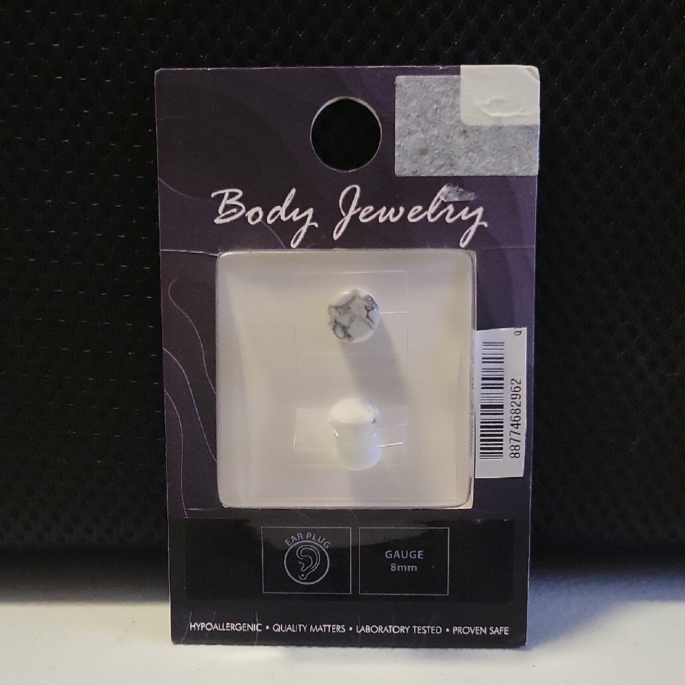 White Marble Body Jewelry